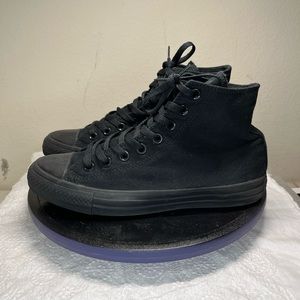 Converse Chuck Taylor All Star Women’s High Top Black Shoes Size 9